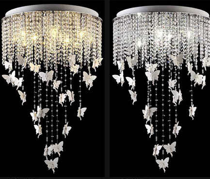 Customized Luxury Crystal Bead Dome Light