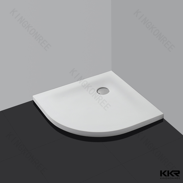 Made by Mold Corner Sector Poly Marble Shower Tray