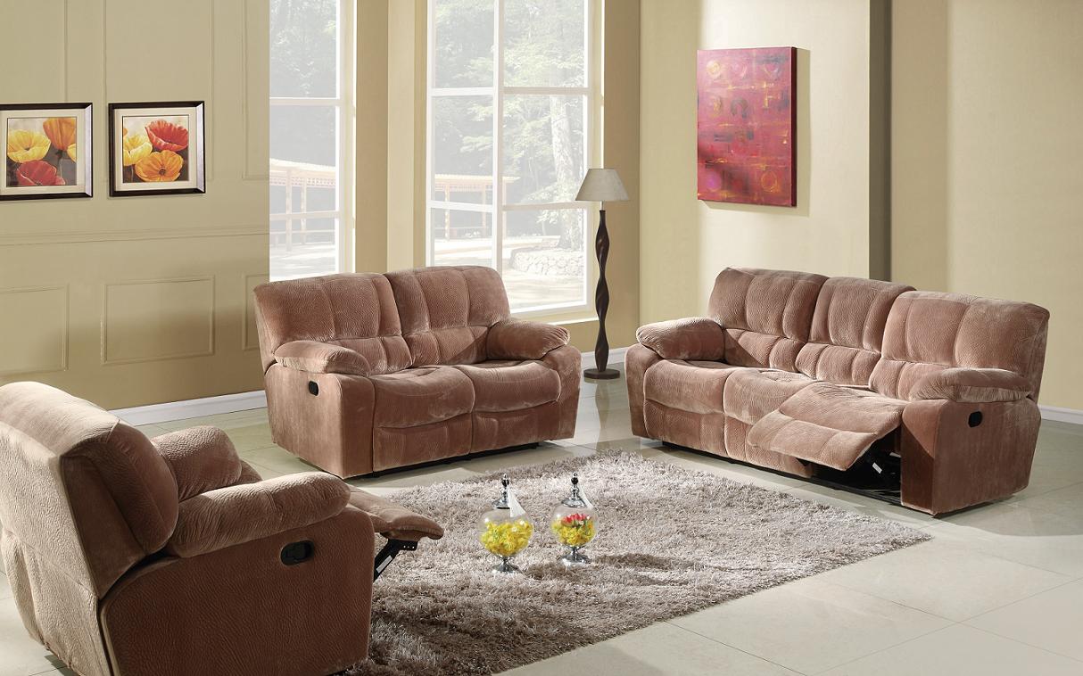 Modern Living Room Fabric Recliner Sofa (E-3653)