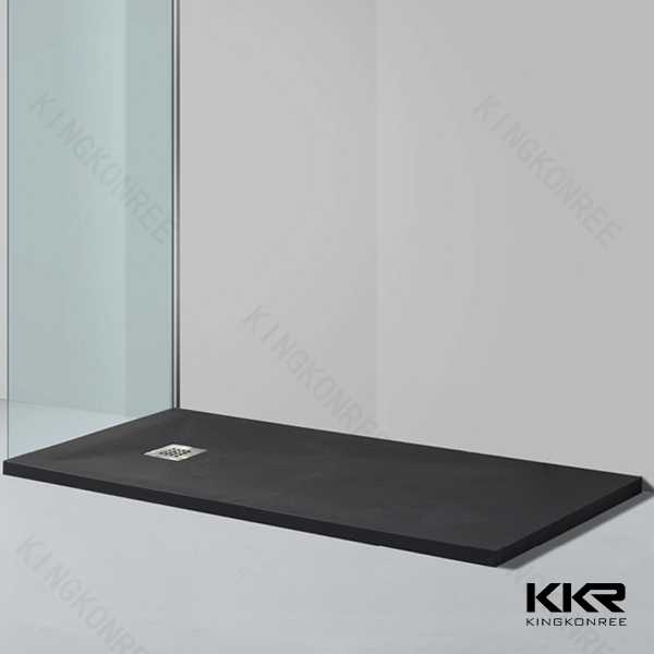 New Design Matte Black 1200*900mm Stone Bathroom Shower Base