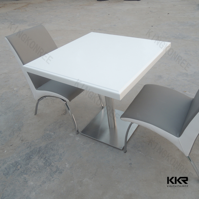 Square Quartz Stone Evening Pub Table