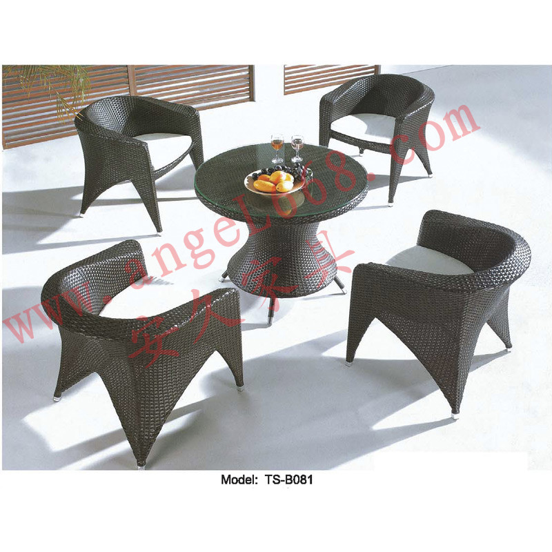 Unique Patio Rattan Leisure Garden Dining Modern Furniture Table for Outdoor