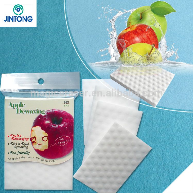 high quality household cleaning sponge fruit dewaxing sponge