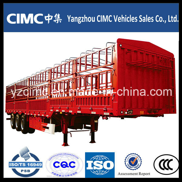 2015 New Tri-Axle Vegetable/Grain/Livestock Transport Steel Cage Trailer