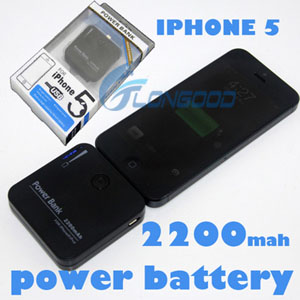 2200mAh Portable Power Bank for iPhone 5