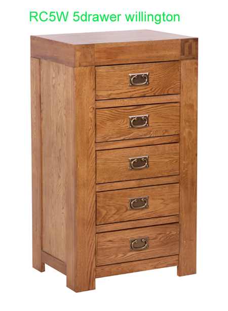 5 Drawer Solid Oak Chest /Wooden Chest of Drawers/Wooden Furniture