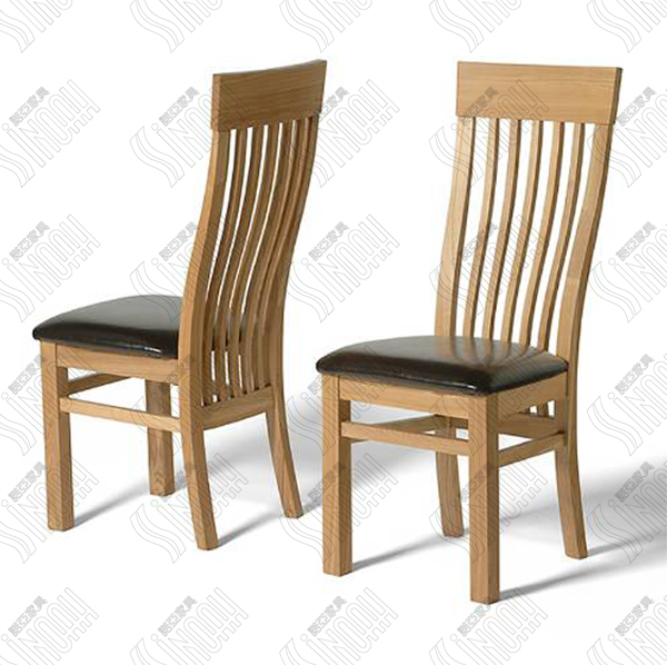 American Solid Oak Slat Back Dining Chair