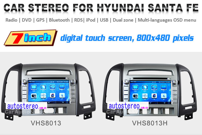 Car GPS Navigation for Hyundai Santa Fe Multimedia Stereo Headunit DVD Autoradio