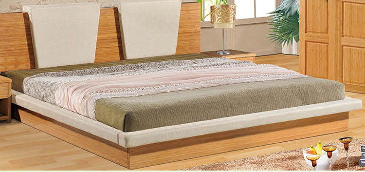 Carbonized Bamboo Bed Veneer Bamboo Bed