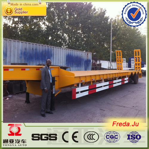 China Manufacturer 3-Axle Low Bed Truck Trailer for Sale