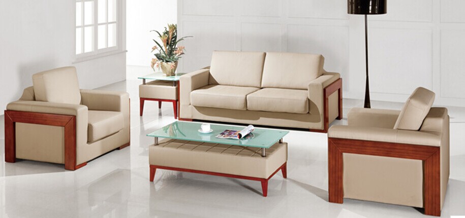 Elegant Office Sofa in PU/Leather