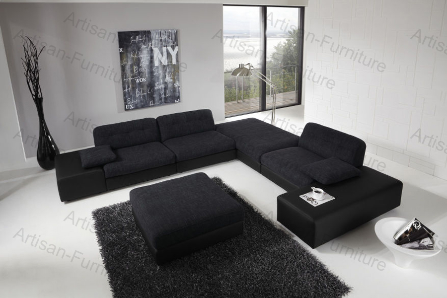 Fantastic Modern Living Room Sectional Leather Sofas (JP-sf-216)