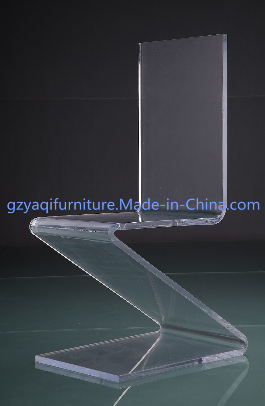 Fashionable Acrylic Z Shape Chair for Living Room Furniture