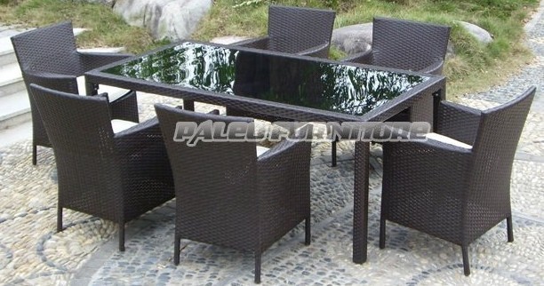 Garden Rattan Outdoor Patio Wicker Dining Set (PAD-004)