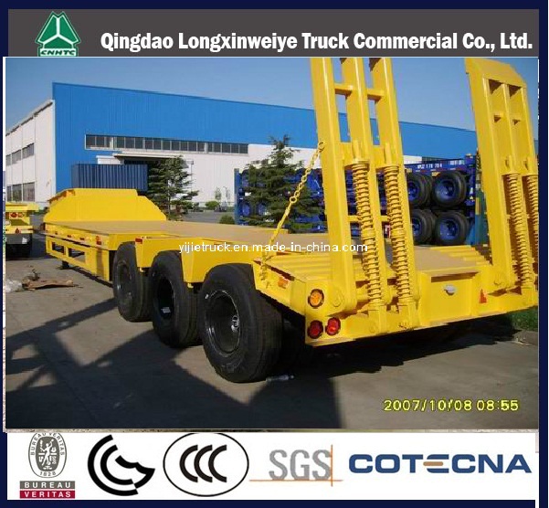 Heavy Duty 3 Axles Low Bed Transport Semi Trailer