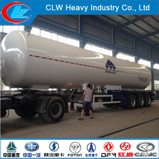 High Quality 3 Axle LPG Trailer with Insulation Layer