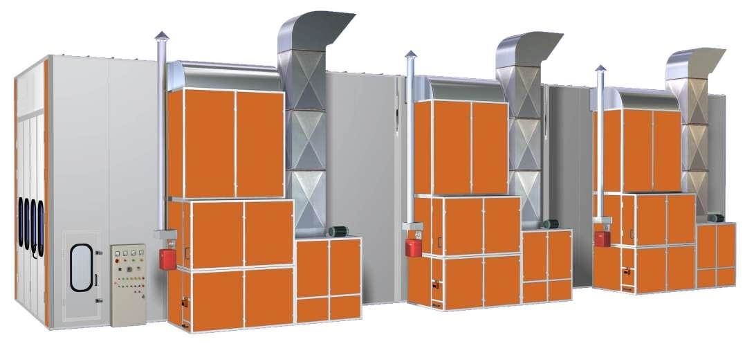 Huge Spray Booth/Paint Room/Drying Chamber with Trubo Fans