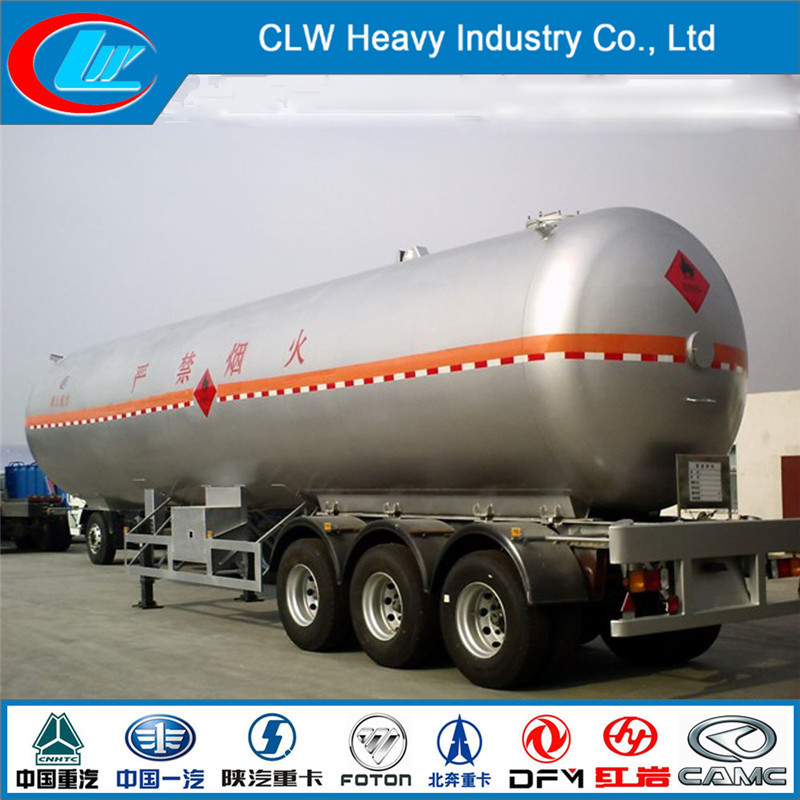 ISO Standard 3 Axle 59.52cbm LPG Gas Tank Trailer