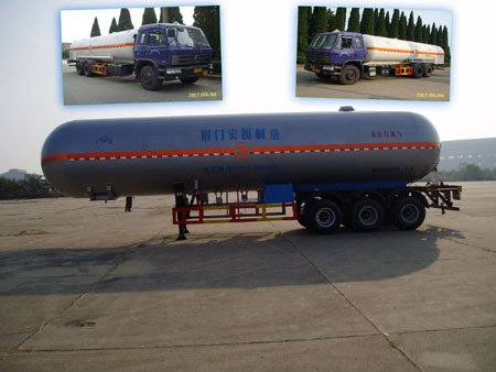 LPG Semi-Trailer Truck Volume 60 M3 of Large Volume LPG Truck