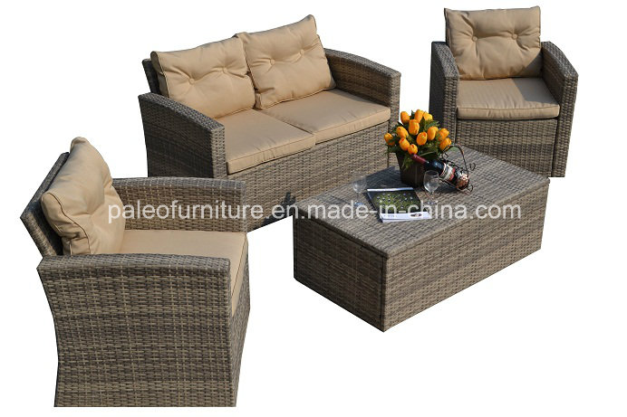 Leisure Furniture Outdoor Wicker Patio Garden Rattan Sofa Set (PAS-1225B)