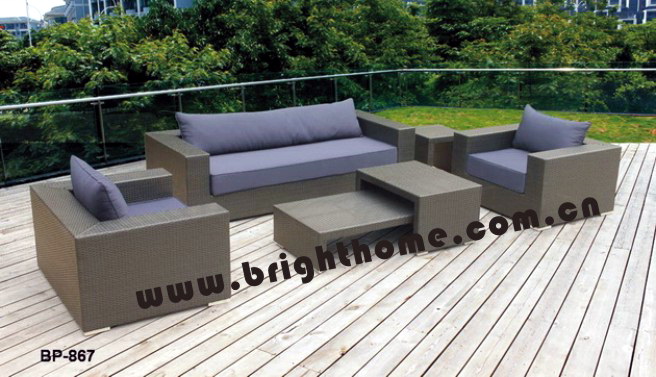 Modern Outdoor Rattan Sofa (BP--867)