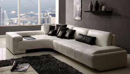 Modern PU Leather Sofa (JP-sf--098)