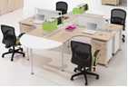 Modern Style Premium Staff Partition Workstations Office Desk (PS-AWK-019)