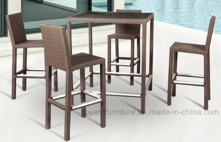 Modern Tavern Furniture Aluminum Rattan Tavern Chair (B420)