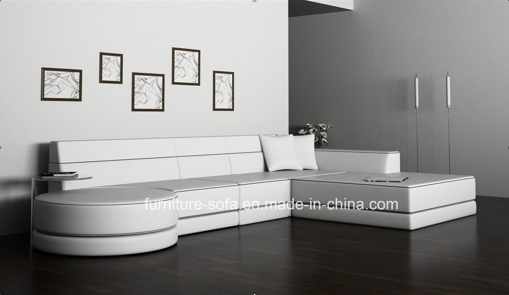 Nice Design Office Furniture High Quality Leather Sofa with Table