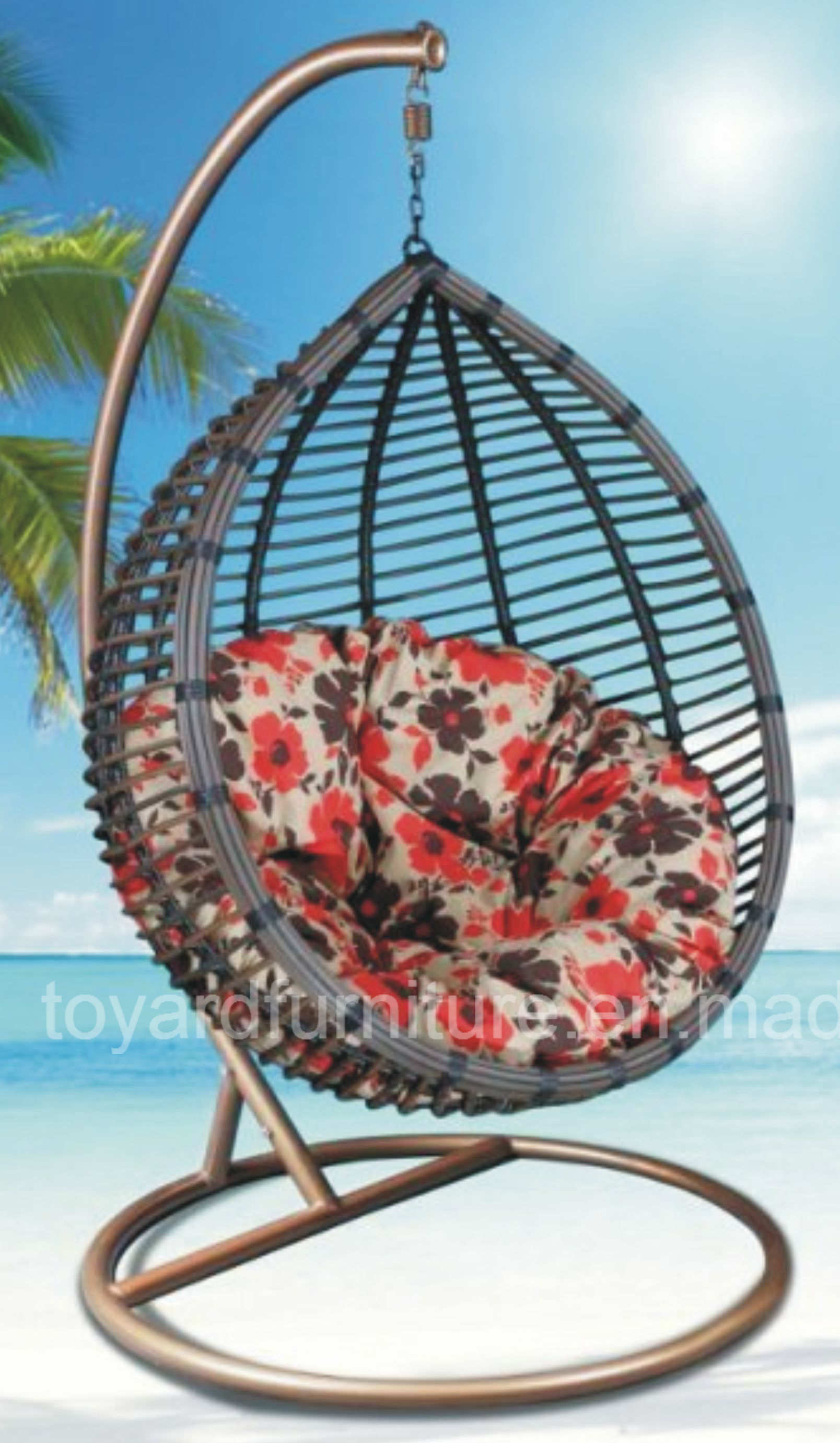 Outdoor Furniture American Modern Style Rattan Hanging Basket (G910)