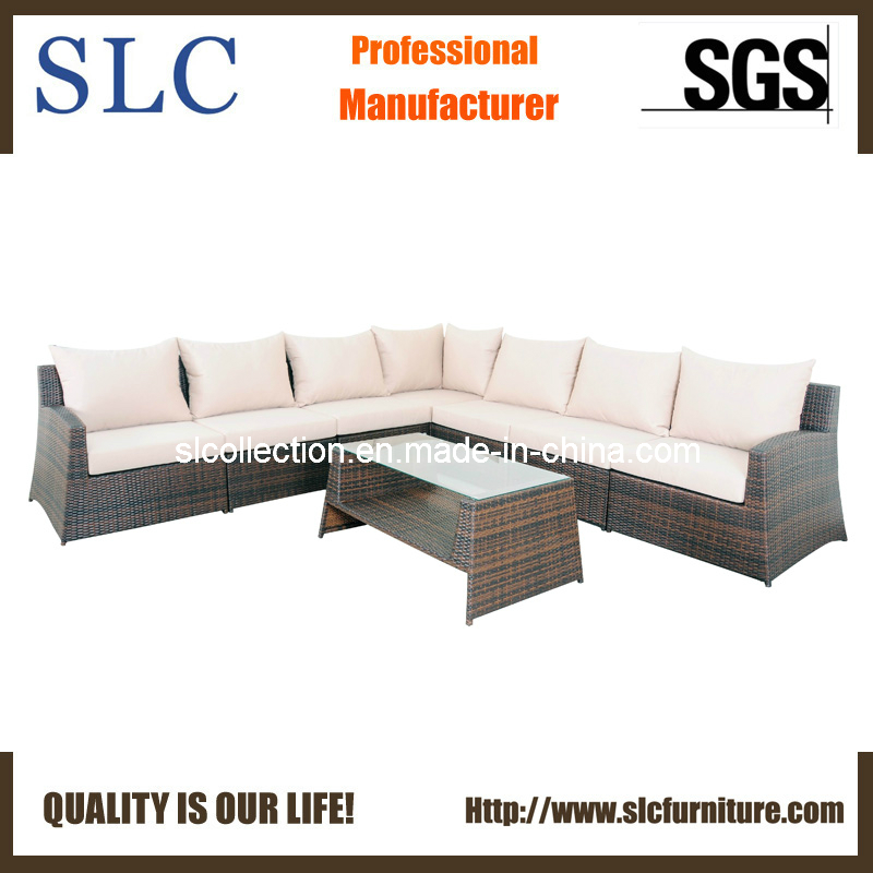 Patio Furniture Set/ Hotel Wicker Rattan Sofa Set/ Sectional Sofa (SC-3005-B)