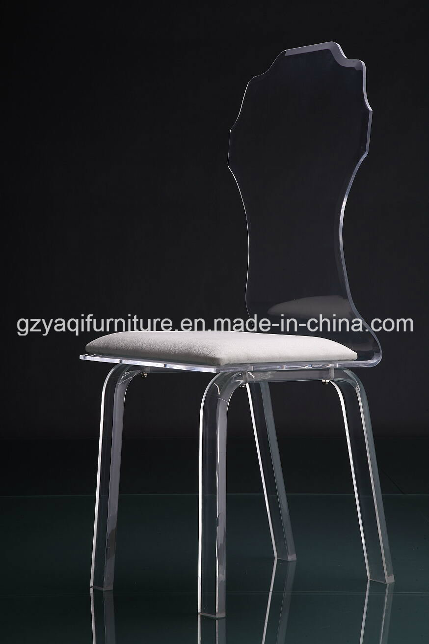 Transparent Acrylic Wedding Chair with Cushion