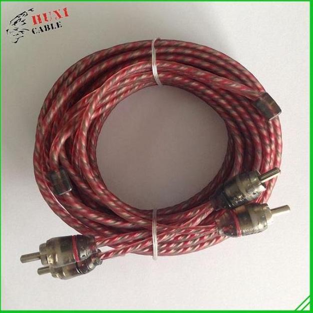 Transparent Auto RCA Audio Cable