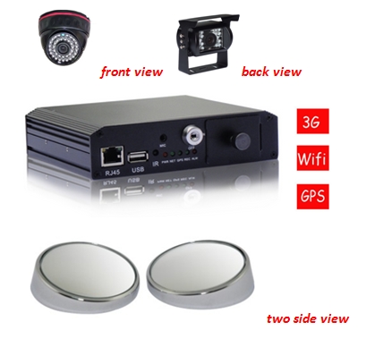 Waterproof and Weatherproof SD Card Mobile DVR for Police Car