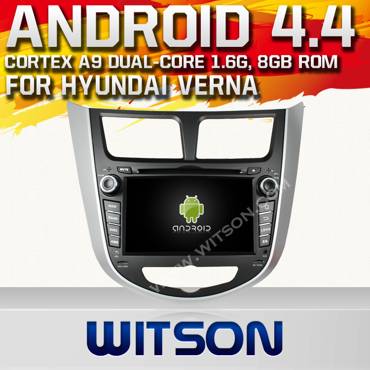 Witson Android 4.4 System Car DVD for Hyundai Verna (W2-A7025)