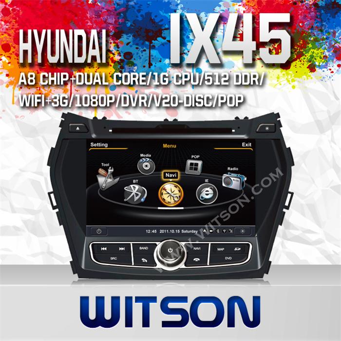 Witson Car DVD GPS for Hyundai Santa Fe/IX45 2013 (W2-C209)