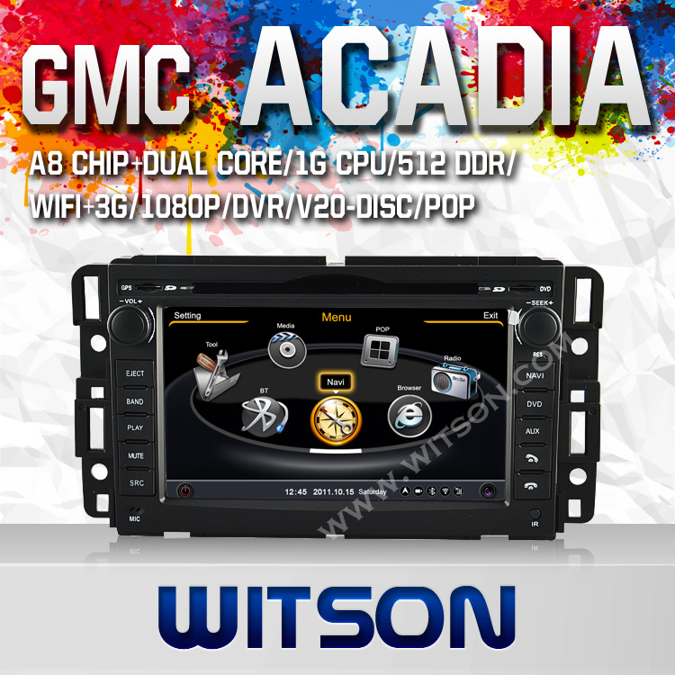 Witson Car DVD Navigation for NGMC Yukon/Suburban /Tahoe/Acadia/Buick Enclave (W2-C021)