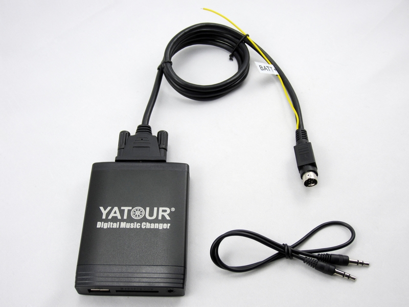 for Volvo Round 8-Pin CD Changer Connection USB/SD/Aux in Playing System (Yatour YT-M06)